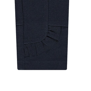 Jegging de punto milano de estilo oficial con botones de fantasía 