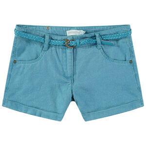 Pantalón teñido de tela de fantasía con cinturón trenzado desmontable  Main Pantalón teñido de tela de fantasía con cinturón trenzado desmontable