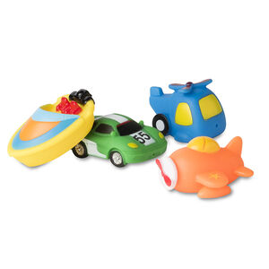 Conjunto de 4 juegos de agua forma vehiculos 