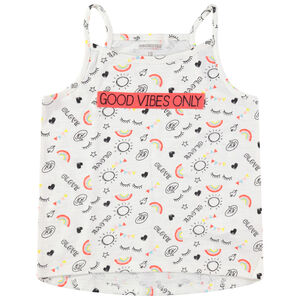 Camiseta con tirantes finos y símbolos estampados all over  Main Camiseta con tirantes finos y símbolos estampados all over