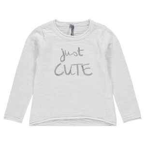 Junior - Pull en tricot slub et print fantaisie 