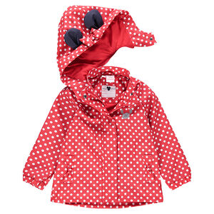 Cortavientos de goma con estampado de lunares y orejas de Minnie ©Disney   Main Cortavientos de goma con estampado de lunares y orejas de Minnie ©Disney