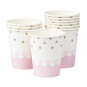 Juego de 10 vasitos de cumpleaños de cartón 