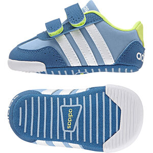 Zapatillas de deporte de caña baja con velcro Addidas bandas blancas 