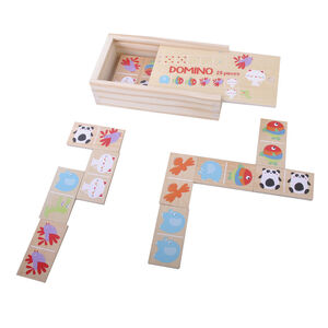 Dominos de madera 28 piezas 