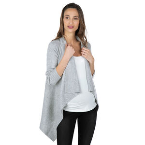 Chaqueta premamá de punto con faldones de fantasía 