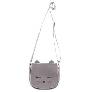 Sac à rabat et bandoulière print chat 