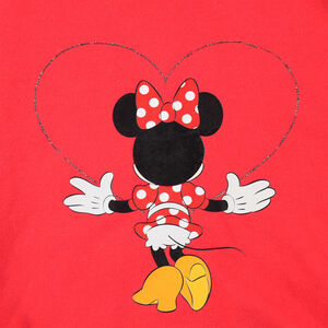 Jogging de felpa con estampado de Minnie Disney y lunares estampados  Main Jogging de felpa con estampado de Minnie Disney y lunares estampados
