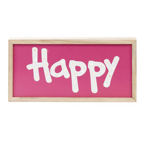 Marco luminoso de madera para colgar o apoyar 