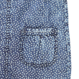 Peto de chambray con estampado gráfico 