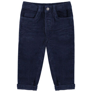 Pantalón de terciopelo de milrayas con bolsillos 