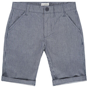 Pantalon corto de rayas verticales all-over 