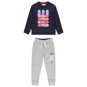 Jogging en molleton à skateboards imprimés 