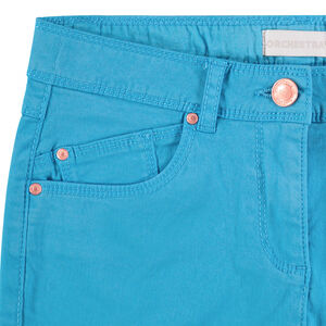 Pantalón corto de colores con acabado de flecos  Main Pantalón corto de colores con acabado de flecos