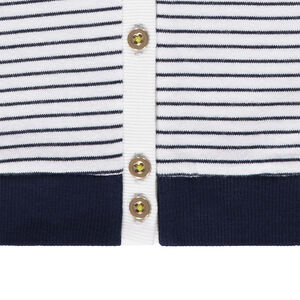Chaqueta de punto fino con rayas all over  Main Chaqueta de punto fino con rayas all over