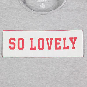 Júnior - Camiseta de punto de manga larga con mensaje  