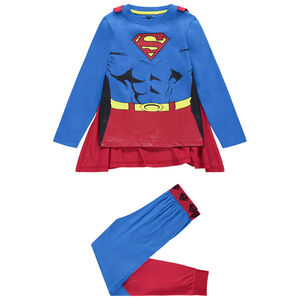 Pijama de disfraz de punto con capa desmontable de Superman Marvel 