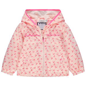 Cortavientos con capucha con estampado de cerezas all over 