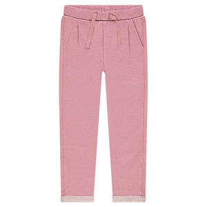 Pantalón de chándal de felpa con mezcla de hilo plateado.  Main Pantalón de chándal de felpa con mezcla de hilo plateado.