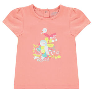 Tee-shirt manches courtes print fantaisie 