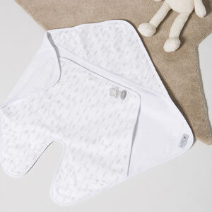 Manta de punto con estampado all over 