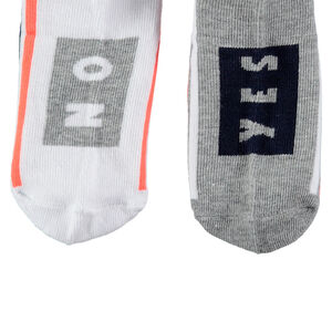 Júnior - Juego de 2 pares de calcetines cortos con motivos de estilo deportivo 