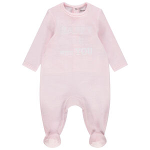 Dors-bien en velours à inscription printée devant 