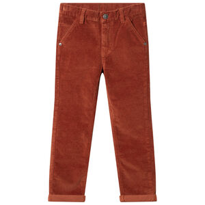 Pantalon en velours coupe droite pour enfant garçon 