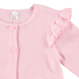 Chaqueta de punto con mangas con volantes  Main Chaqueta de punto con mangas con volantes