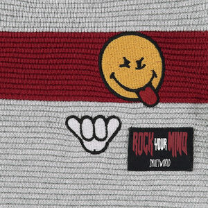 Jersey de punto otomano con parche ©Smiley bordado 