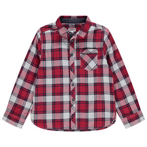 Camisa de manga larga de cuadros estilo leñador  