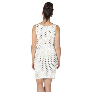 Vestido de premamá sin mangas y con cordones que se anudan 