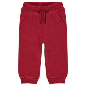 Pantalón de chándal de felpa gris jaspeada 