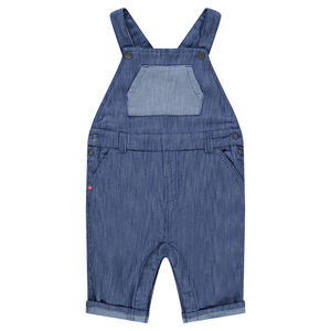 Peto corto de algodón de fantasía con bolsillos del revés 