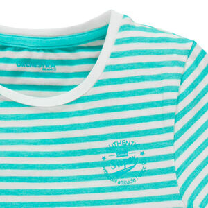 Lote de 2 camisetas manga corta con rayas de color liso 