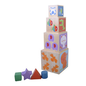 Torre de desarrollo de madera 8 piezas 