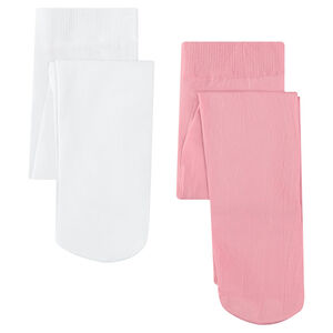 Lote de 2 medias de color liso 