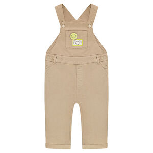 Peto largo de algodón con parches con animales 