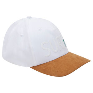 Gorra de sarga con visera efecto ante camel 