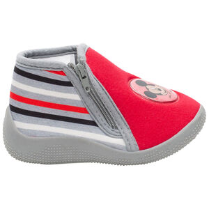 Chaussons bottillons en jersey badge Mickey et rayures 