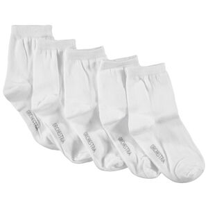 Juego de 5 pares de calcetines lisos  
