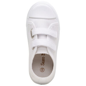 Zapatillas blancas de tela con velcros de la 24 a la 35 