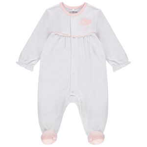 Pelele en algodon bio print nubes  Main Pelele en algodon bio print nubes