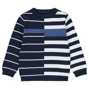 Jersey de punto con rayas de jacquard all over 