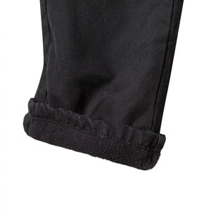 Pantalón recto de twill forrado polar 