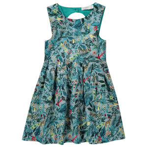 Vestido sin mangas y con estampado tropical all over con lazo  Main Vestido sin mangas y con estampado tropical all over con lazo