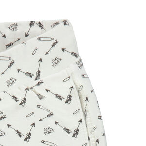 Pantalón de jogging de muletón con estampado. 