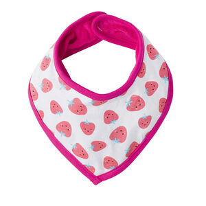 Babero bandana reversible con estampado de frutas 