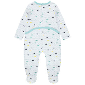 lote de 3 Pelele en jersey estampados peces y ballenas 