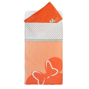 Housse de couette et taie d'oreiller Minnie Disney pour lit de 60 x 120 cm 